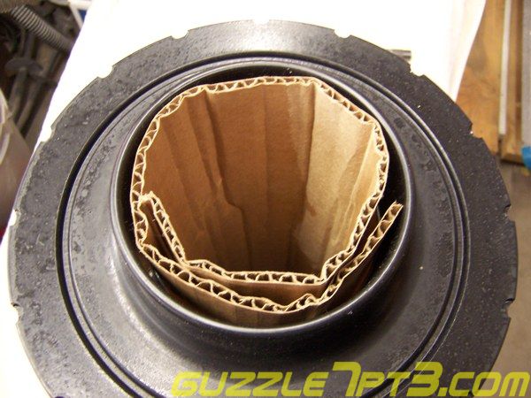 insert cardboard flush